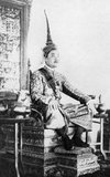 Sisavang Phoulivong (or Sisavangvong) (14 July 1885 - 29 October 1959), was King of Luang Phrabang and later the Kingdom of Laos from 28 April 1904 until his death on 20 October 1959.<br/><br/>

His father was king Zakarine and his mother was Queen Thongsy. He was educated at Lycée Chasseloup-Laubat, Saigon, and at l'École Coloniale in Paris. He was known as a "playboy" king with up to 50 children by as many as 15 wives.